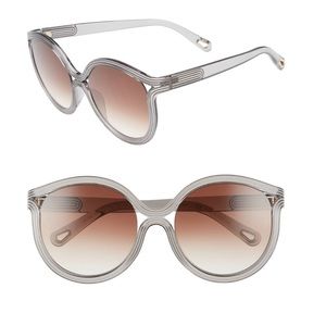 Chloe Gray and Brown Sunglasses